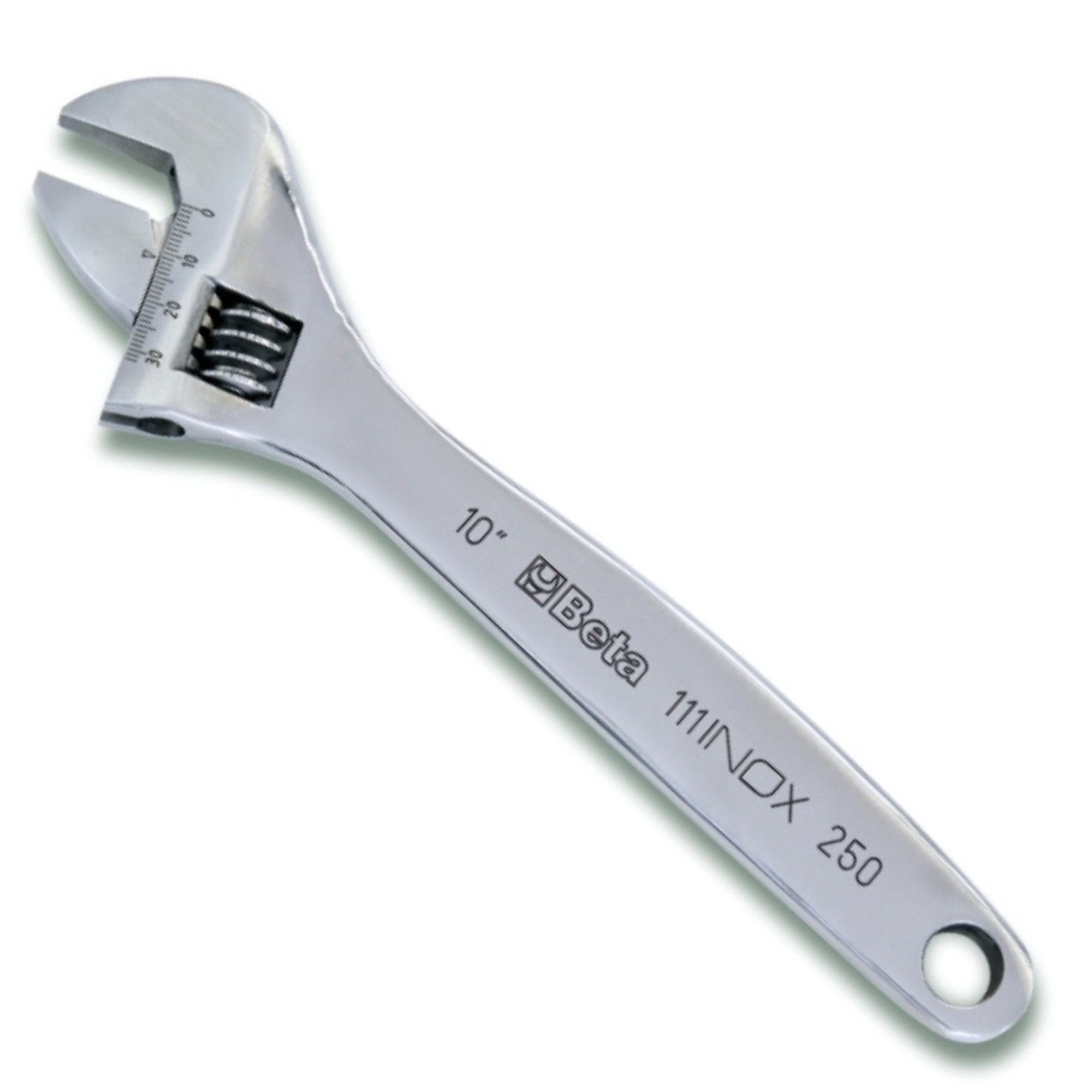 Beta Stainless Steel Adjustable Wrench — 10in. Length, 30–70mm Jaw Capacity, Model# 111INOX 250